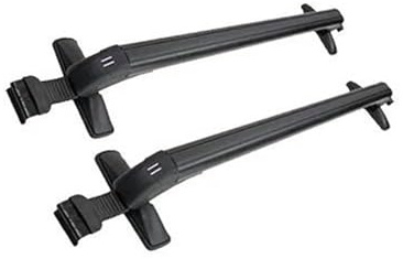 FHFB Dachträger FÜR Ford FÜR Ranger 2011+ Hochleistungsstangen Mit Abschließbarer Aluminiumlegierung Gepäckbox Fahrradträger Sportdach-Gepäckkanal Dachgepäckträger(Schwarz)