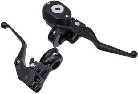 UYvtHMHMC Black Motorcycle Hand Control Reservoir Brake Clutch Lever Compatible with Sportster Iron 883 1200 48 72 XL 2004 2013