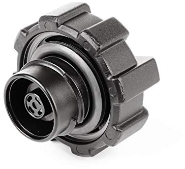 Rugged Ridge Elite Tankdeckel für Jeep JK/JL/JT, Aluminium, schwarz, 11229.10, passend für Jeep Wrangler TJ/JK/JL, Jeep Glaidator JT 2020–2024