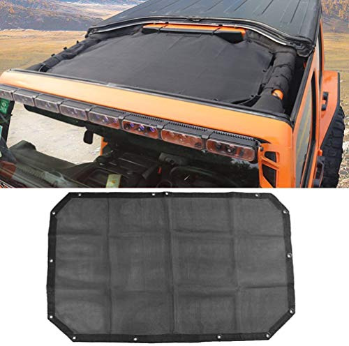 SKUNTUGUANG Parasole in Mesh Bikini Copertura Superiore Rete di Protezione a Prova di UV per Wrangler Unlimited JK JKU 2007~2017