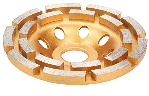 Disque de Meulage Diamant Béton Brique Meuleuse Angle 115mm Double Rangée Diamants