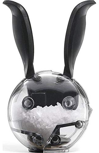 AMOYER Lapin Durable -Type salière Noir Moulin à Poivre Moulin Grinder Acrylique