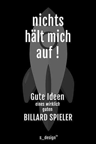Notizbuch für Billard Spieler: Originelle Geschenk-Idee [120 Seiten liniertes blanko Papier]