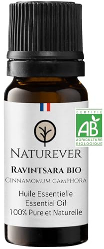 Ravintsara Olio Essenziale Biologico 10ml - Qualità Superiore - Naturever - Condizionato in Francia