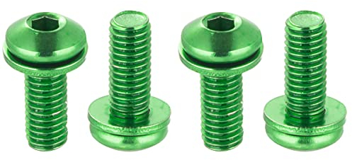 Chooee Water Bottle Cage Bolts M5 x 12mm,4pcs Water Bottle Holder Screws for MTB,Mountain Bike,Road Bicycle Green