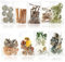 com-four® Décoration de Noël – Cônes, brindilles, Oranges, Cannelle et Mousse à bricoler – Décoration de Noël – Kit de Bricolage – Pot-pourri de Noël comme décoration de Table (9X Sacs : mélanger)