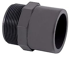 jardiboutique - Embout, ø50 mm et 63 mm, fileté 2, PVC pression.