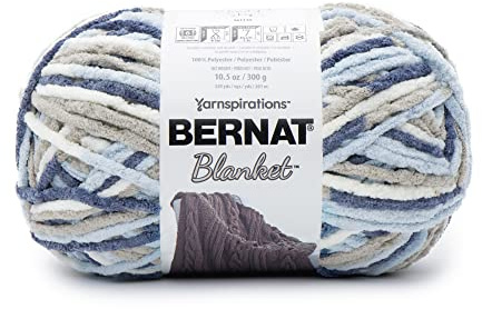 Bernat Blanket Cloudy Sky 300 g Polyester-6 Super Bulky-220 Yards Strick-/Häkelgarn, 2