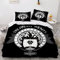 AOYNP Bettwäsche 200x200 Vikings Bettbezug Set 3 teilig Weich Microfaser Bettwäsche-Set Viking Nordische Runen Kinderbettwäsche Bettwaren Mit ReißVerschluss Bettbezug Mit 2 Kissenbezug 80x80cm