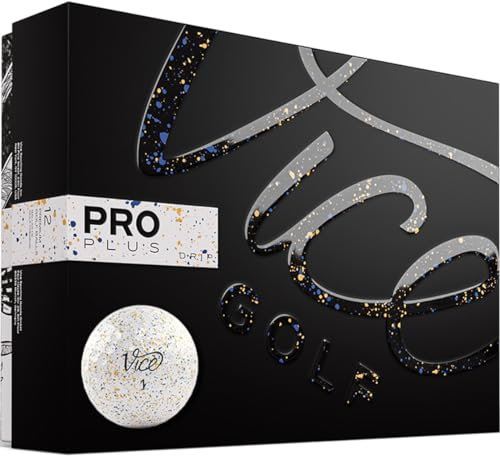 Vice Golf Limited Edition Pro Plus Golfbälle (Drip Navy Orange)
