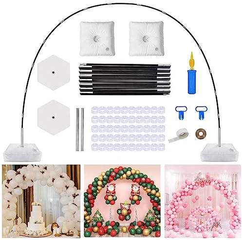 Mkitnvy Kit Arco Palloncini, Kit per Arco di Palloncini Riutilizzabile Regolabile Arco Palloncini Struttura per festa di compleanno, decorazione di anniversario,Decorazioni Natalizie (3M)