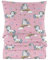 Cotton Market Bettwäsche 135x200 cm - Bettwäsche Baumwoll-Mikrofaser - Bettwäsche-Sets 2 Teilig - Bettbezug 135x200 cm und 1 Kissenbezug 70x80 cm - Rosa, Einhörner