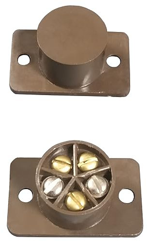 Brown Flush Magnetic Alarm Door Contact Detector Burglar System Reed Switch