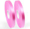 Yiran - Lot de 2 rouleaux de ruban à boucler rose - 8 mm - 50 m - Pour emballage cadeau, artisanat, fête d'anniversaire, festival, mariage, décorations de Noël