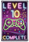 Retro Blechschild 10. Geburtstag Junge, Level 10 Complete Türschild Kinderzimmer, 10 Jahre Geburtstag Deko, lustiges Geburtstagsschild 10, Gamer Geburtstagskarte 10, Geschenk für Mädchen und Junge