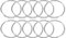 sourcing map 24Pcs 3 Inch Shower Curtain Rings Rustproof Metal Round Shower Hooks Snap Joint Design for Bathroom Shower Rod, Silver