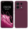 kwmobile Custodia Compatibile con Xiaomi Redmi Note 13 Pro 5G / Poco X6 5G Cover - Back Case per Smartphone in Silicone TPU - Protezione Gommata - viola bordeaux