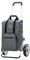 Andersen Einkaufstrolley - klappbar - 45 Liter - mit Kühlfach - Aufhängung für Einkaufswagen - belastbar 50 kg - Aluminium - Trolley - Kugellager-Rad Ø 25 cm - Royal Shopper Wismar Silbergrau