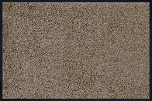 LOGOMATA Fußmatte Taupe 85 x 60 cm schmutzfangmatte aussen und innen, Polyamid - waschbar