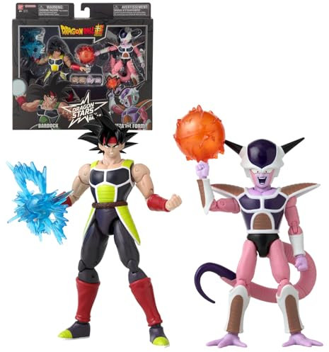 Bandai - Dragon Ball Super - Dragon Stars Figuren 17 cm - Battle Pack - Bardock vs Freezer 1. Form - Offizielle Dragon Ball Lizenz - 2er Figuren-Sammelpack - Spielzeug für Kinder ab 4 Jahren - 37174