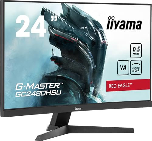 iiyama G-Master GC2480HSU-B1 24 LED VA FullHD 180Hz Altavoces Adaptive Sync Curva