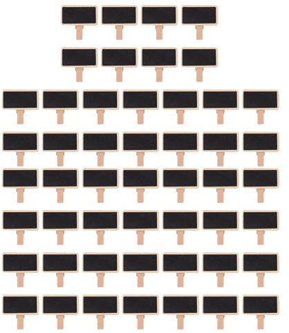 MEAKTSMI 50 Stück Mehrzweck-Tafel-Clips, praktische Kreidetafel-Clips zum Schreiben und Präsentieren von Nachrichten