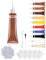 ComedyKing Lederreparatur Creme, Leder Reparatur Set, Kunstleder Reparaturset, Reparatur Set Leder Reparatursätze, Lederreparaturset fur Autositze, Sofa, Lederjacke (Hellbraun)
