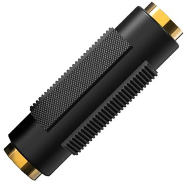 Kingke Adattatore Audio da 3,5 mm Femmina a Femmina, Prolunga da 3,5 mm per Suono Senza Interruzioni