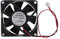 BOGEEL Ventilador sin escobillas de 70 mm, 7025 x H2.54, 2 pines, servidor, CPU, radiador, 70 x 70 x 25 mm, rodamiento de aceite 2200R, plástico