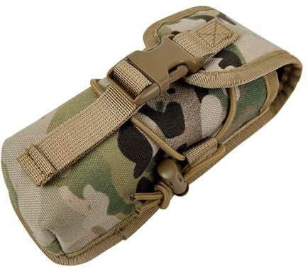 Buraku Hot Suppressor Pouch Heat Insulation Melt Resistant Rifle Pistol Silencer Storage Holster Multi-Purpose Molle Pouch Holder (Camouflage, 15,2 cm)