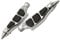 Kacepar 1 paire de repose-pieds de moto compatibles avec Harley Davidson avec trou de montage de 10 mm, chromé