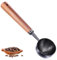 Wanmu Vintage Coffee Measuring Spoon, Stainless Steel Coffee-Scoop, Walnut Handle Coffee-Scoop 10g Capacity Coffee Bar Accessories for Scooping, Measuring & Serving Perfect for Tea (Black)