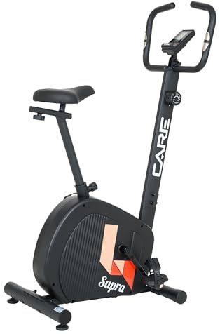 Care Fitness - Faltbarer Heimtrainer – Supra – Widerstand auf 8 Stufen – 7 Funktionen – Schwungrad 8 kg – flüssiges Pedal – kompaktes Design