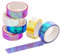 NethCasti Farbige Klebeband DIY wasserdichte selbstklebende farbenfrohe rhythmische Gymnastik Bastelband 6Rollsmasking