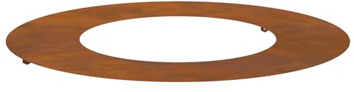 vidaXL Flacher Baumring Braun Ø40 / 70 cm Witterungsbeständiger Stahl, Runder, moderner Metallblumentopf für Innen und Außen, ideal für Pflanzen und stylische Deko.