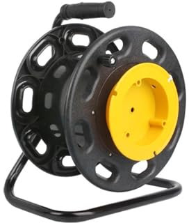ZKLGS Enrollacables, Carrete de Cable Manual, bobinador de Fibra óptica móvil, línea de señal de energía, Disco vacío pequeño, Tira de luz de plástico, Receptor, enrollador(S260A 20to50m)
