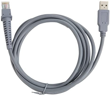 Fictory 2m Barcode Scanner Cable, QR Line for LS2208/LS4278, Durable PVC Design