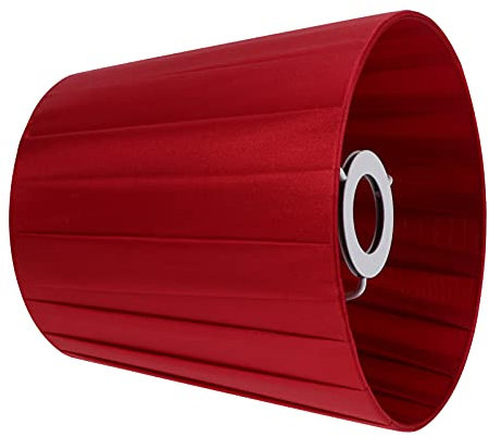 BATHVEVE 1 Stück Stoff Lampenschirm für DIY Innendekoration und Langlebige Lampenabdeckung Weinrot Installieren Passend für Stehlampe Tischlampe und Wandlampe