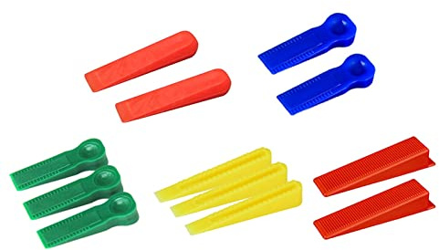 Sistema di livellamento per piastrelle, 100 cunei distanziatori riutilizzabili per piastrelle (0,5-6 mm) per livellamento pareti e ceramica (5 mm)