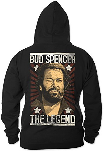 Bud Spencer Herren Legend Zipper (schwarz) (M)