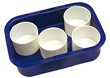 Baker Ross EV657 Paint Pot Trays for Kids Arts & Crafts, 17cm x 12cm, Assorted, Pack of 1, Tray