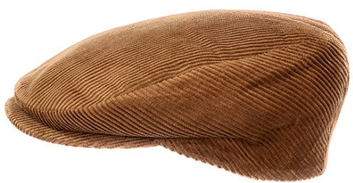WEROR Herren Damen Schiebermütze Schirmmütze Flatcap Cap Mütze Cord WEROR-114-40790 (54, Beige)