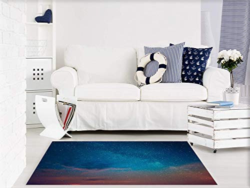 Teppich Hoguera bei Abenddämmerung Boden Zimmertüre(PVC), Verschiedene Größen, PVC-Teppich, Vinyl-Boden, Dekoration des Hauses, modernes Design, Original, Kreative 95x95cm