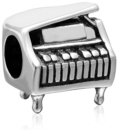 Guangmei Music Charm Charm-Anhänger aus 925er-Sterlingsilber, für Pandora-Armbänder im Pandora-Stil (Klavieranhänger)