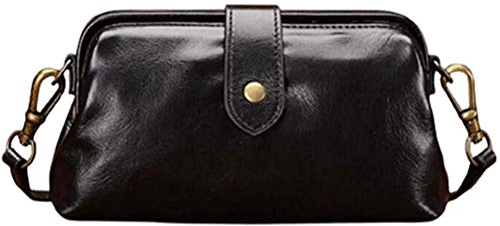 Retro handgefertigte Arzt-Tasche, Umhängetasche Damen, Vintage-Stil, Leder, Umhängetasche