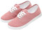 ERLINGO Zapatos de lona para mujer, ligeros, cómodos, bajos, casuales, transpirables, planas, zapatos casuales, con cordones, clásicos, zapatos para caminar, color Rosa, talla 37 EU