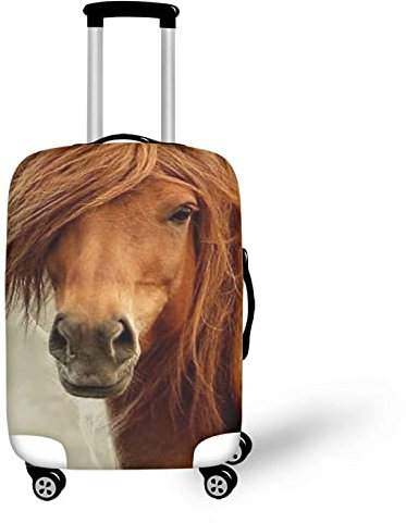 Belidome Reisegepäckhüllen für Koffer Trolley Stretch S-XL, Pferd 2, M