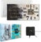 Tucocoo DIY Clock Molds Large Resin Molds,3D Arabic and English Numers Personalization Silicone Casting Epoxy Photo Display Stand Home Decor,1 Black Movement + 1 Include, 12 x 4 x 0.39inch
