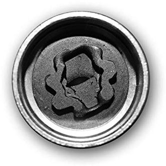 V-BASE Security Master 553 P Radmutternschlüssel für VW / Seat / Audi - 17 mm Sockel - Edelstahl - ISO Metric M17 - Klasse 2B - Rechtsgewinde - 1 Stück