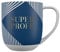 DRAEGER PARIS 1886 - Taza Cerámica Mensaje Super Profe Diseño Chic - 320 ml - Color Azul o Rosa con Detalles en Oro - Elegante y Decorativa - Apta Lavavajillas